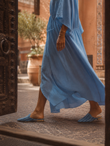 نمط شيفرون أزرق